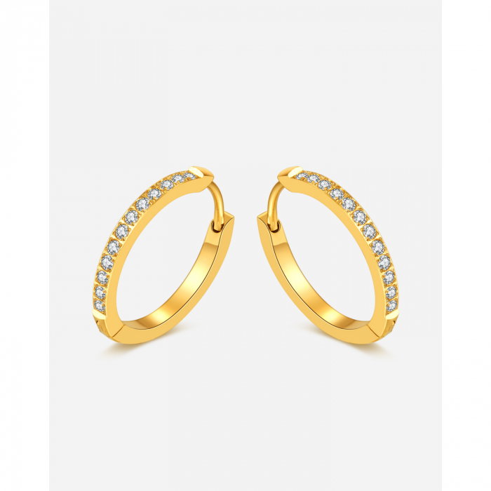 Cercei inox cu zirconii [6]