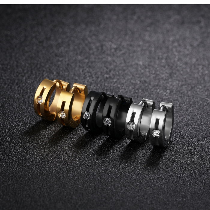 Cercei inox cu zirconiu [7]