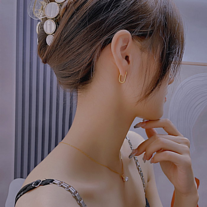 Cercei inox dreptunghiulari 18 mm [3]