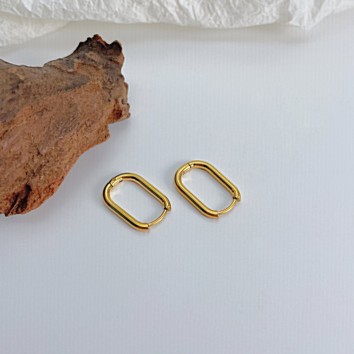 Cercei inox dreptunghiulari 18 mm [2]