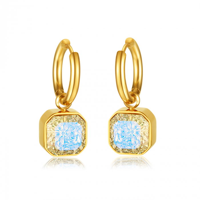 Cercei inox eleganti cu zirconii [1]