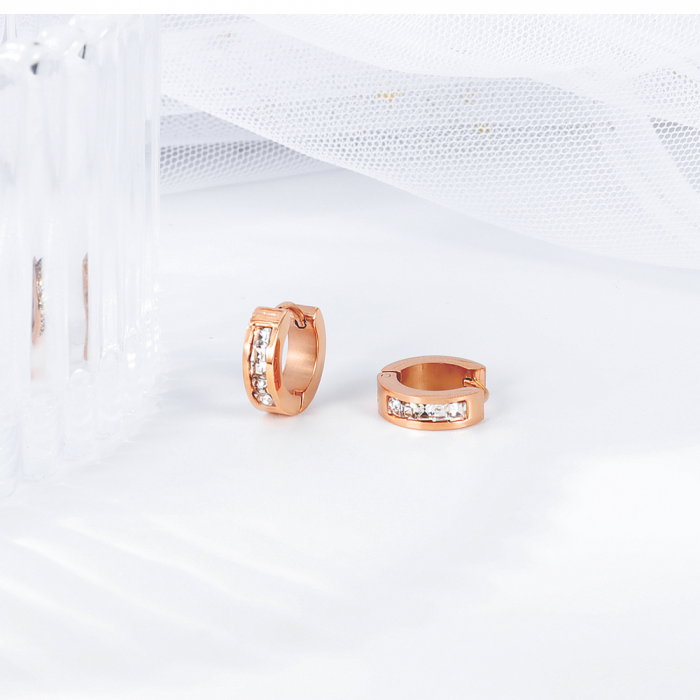 Cercei inox eleganti cu zirconii [11]