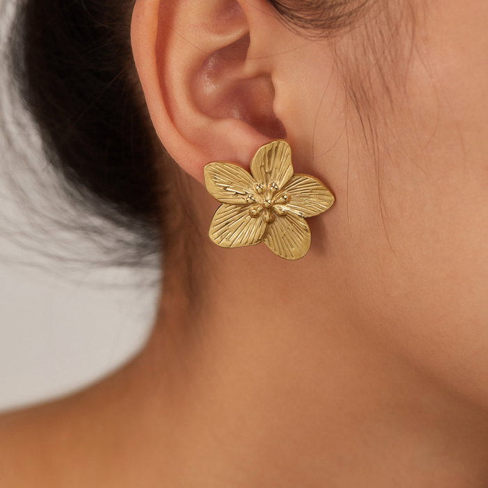 Cercei inox flori de cires [4]