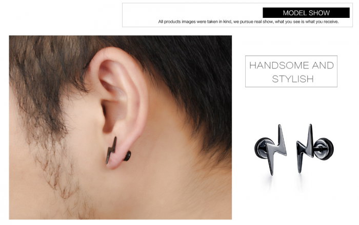 Cercei inox fulger [4]