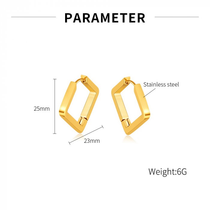 Cercei inox geometrici  [13]
