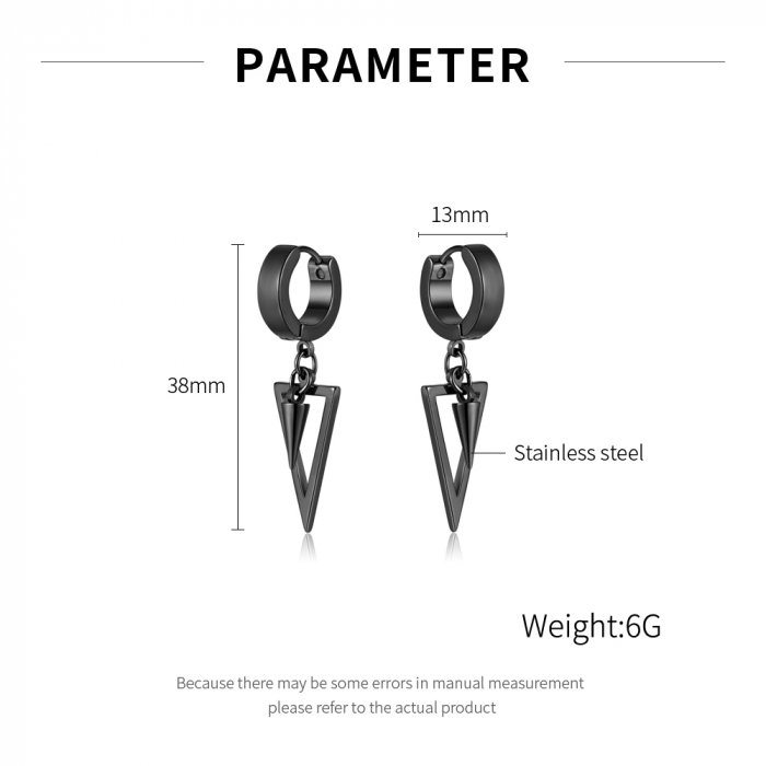 Cercei inox geometrici [5]