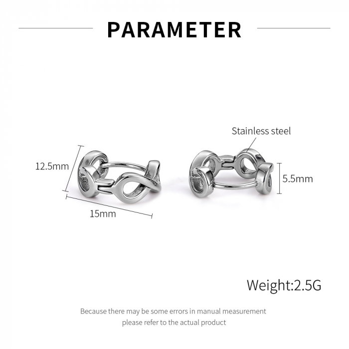 Cercei inox Infinity [13]