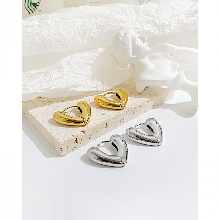 Cercei inox inimioare [5]