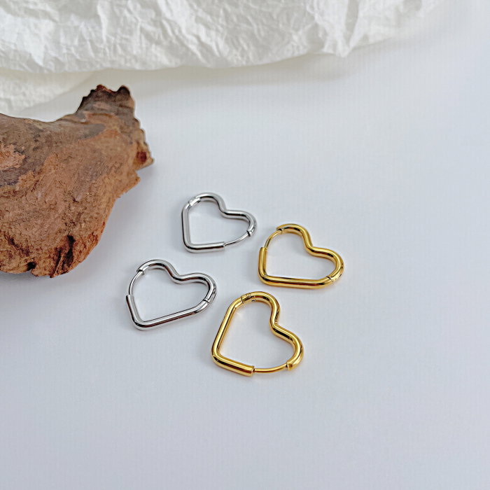 Cercei inox inimioare [9]