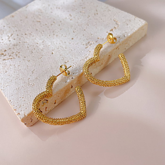 Cercei inox inimioare  [9]