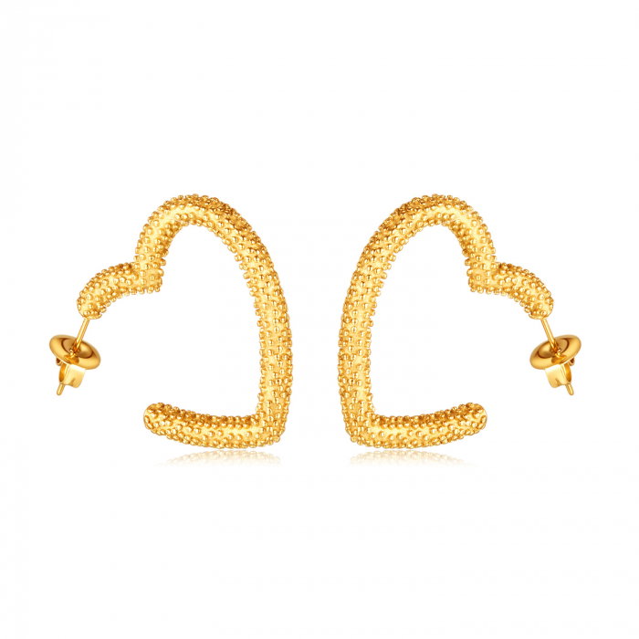 Cercei inox inimioare  [1]