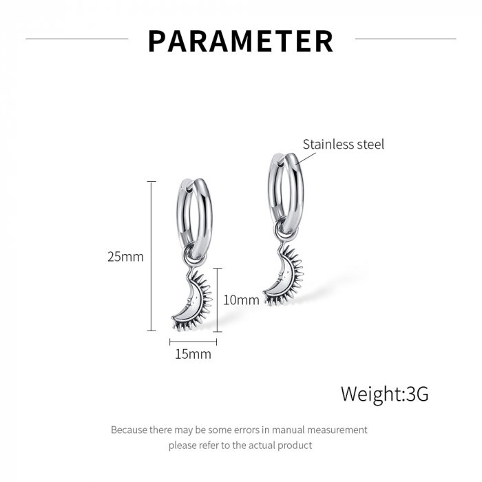 Cercei inox Luna [13]