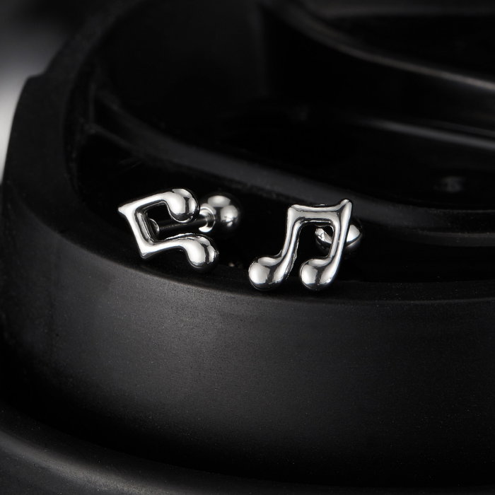 Cercei inox note muzicale [9]