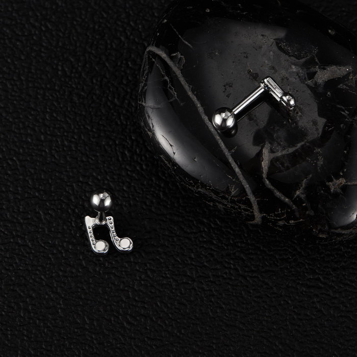 Cercei inox note muzicale [8]