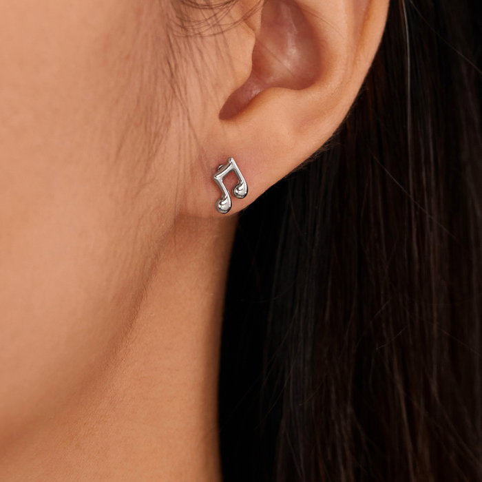 Cercei inox note muzicale [13]