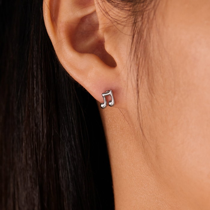 Cercei inox note muzicale [2]