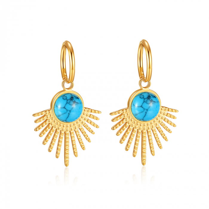 Cercei inox planeta albastra [1]