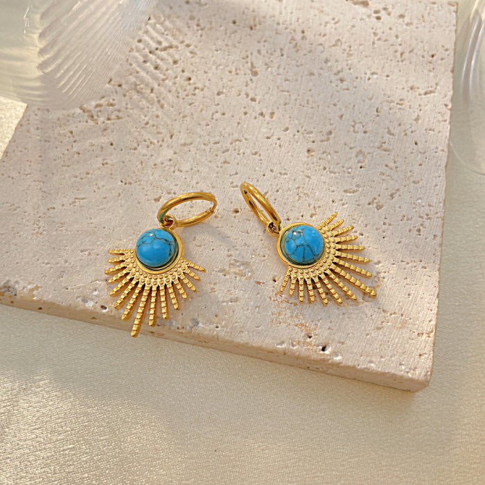 Cercei inox planeta albastra [5]