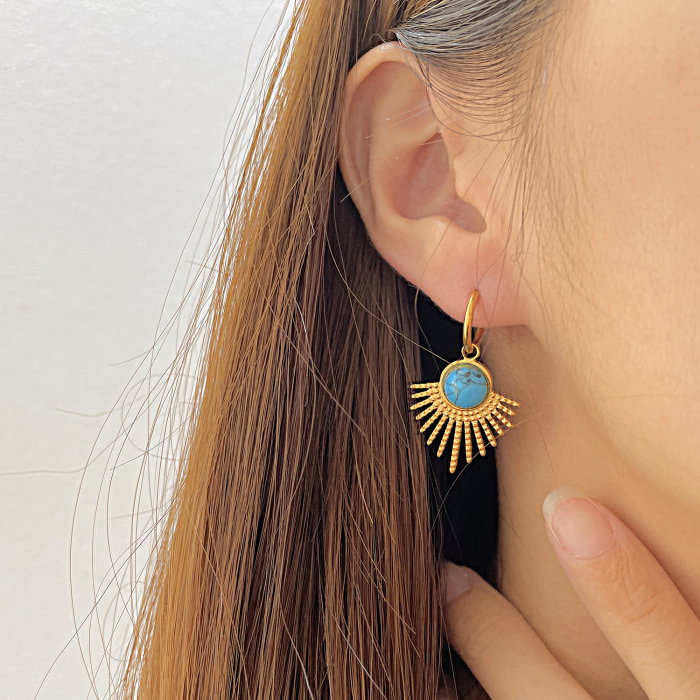 Cercei inox planeta albastra [12]