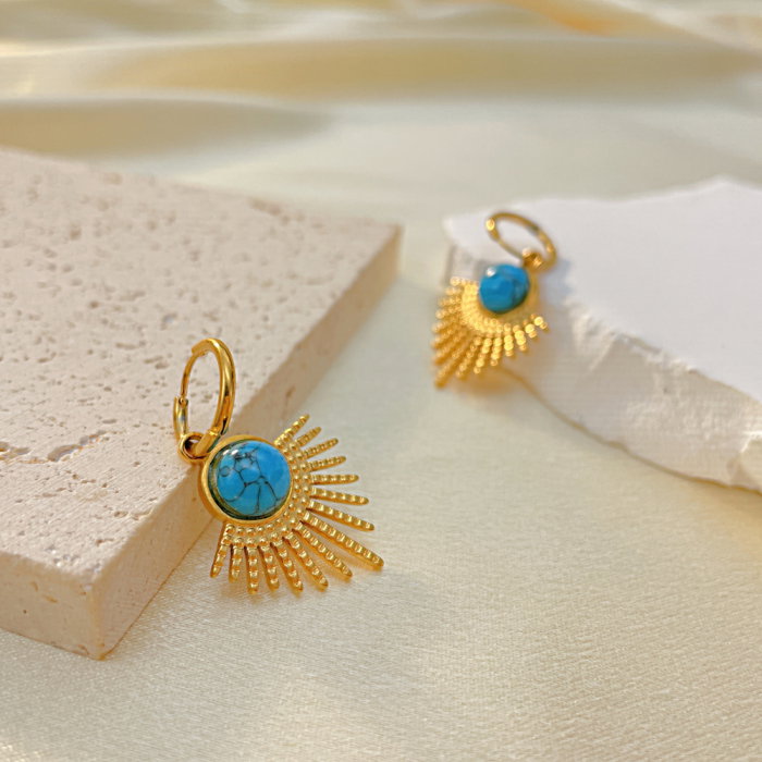 Cercei inox planeta albastra [3]