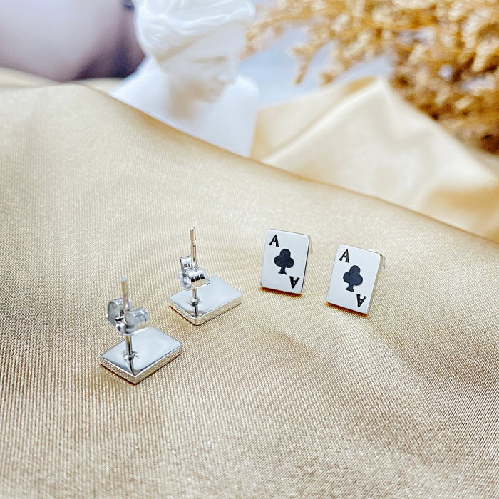 Cercei inox poker [6]