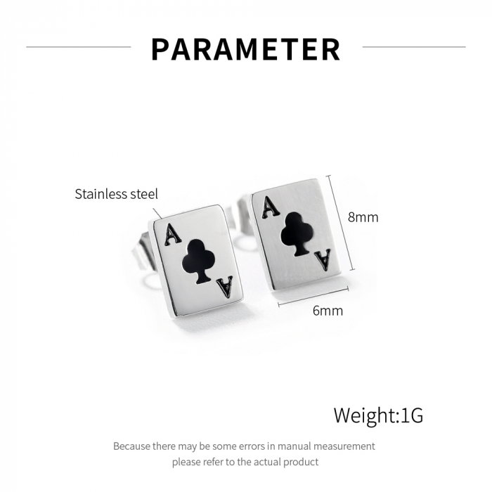 Cercei inox poker [6]