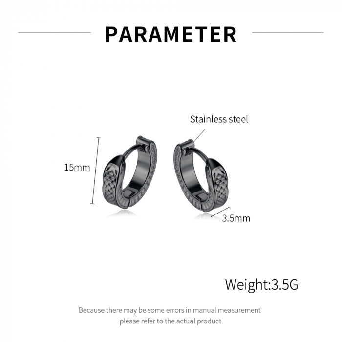 Cercei inox rotunzi [8]