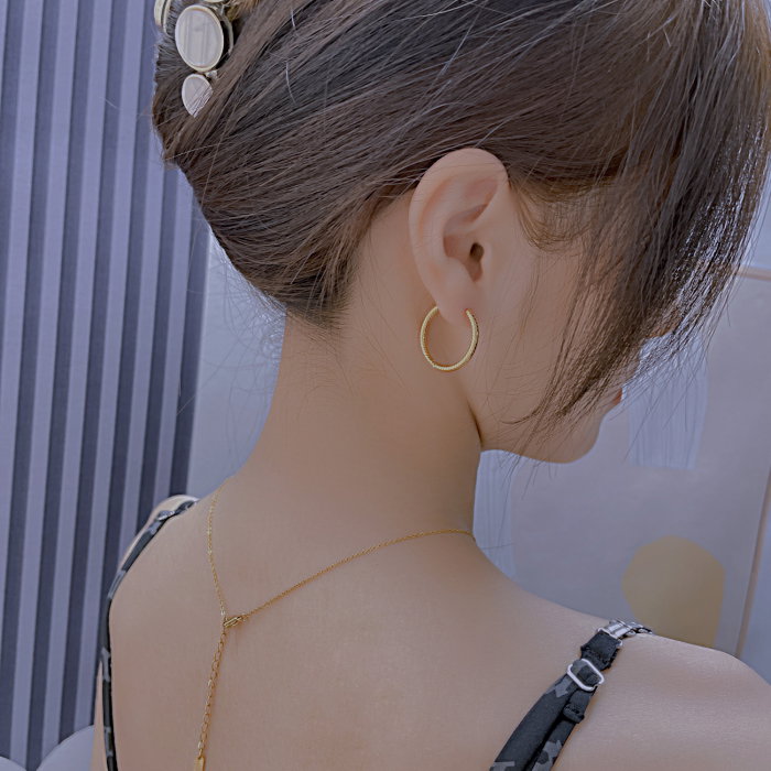 Cercei inox rotunzi 21 mm [4]