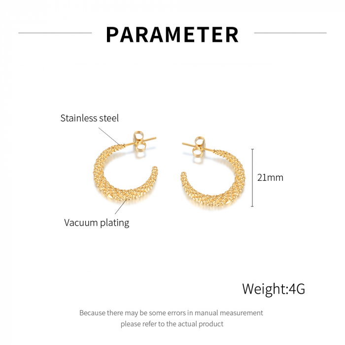 Cercei inox rotunzi [6]