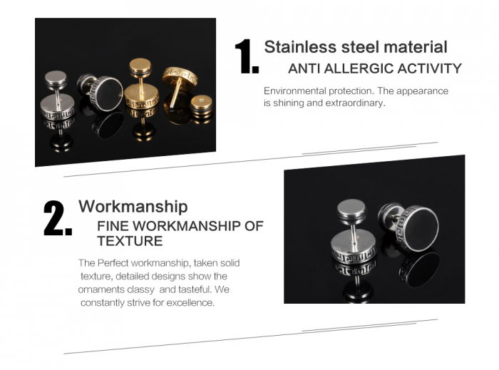 Cercei inox rotunzi [4]