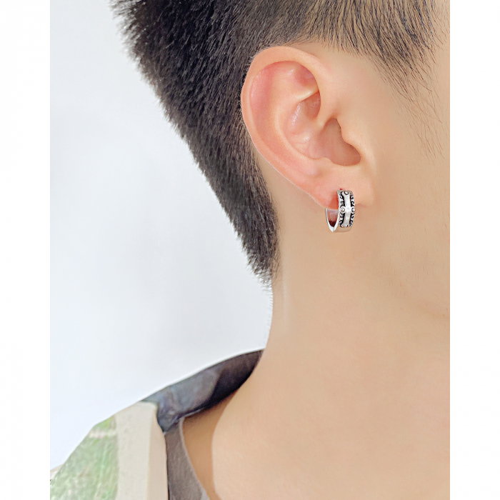 Cercei inox rotunzi cu cruce [5]