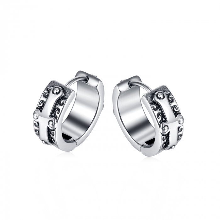 Cercei inox rotunzi cu cruce [1]