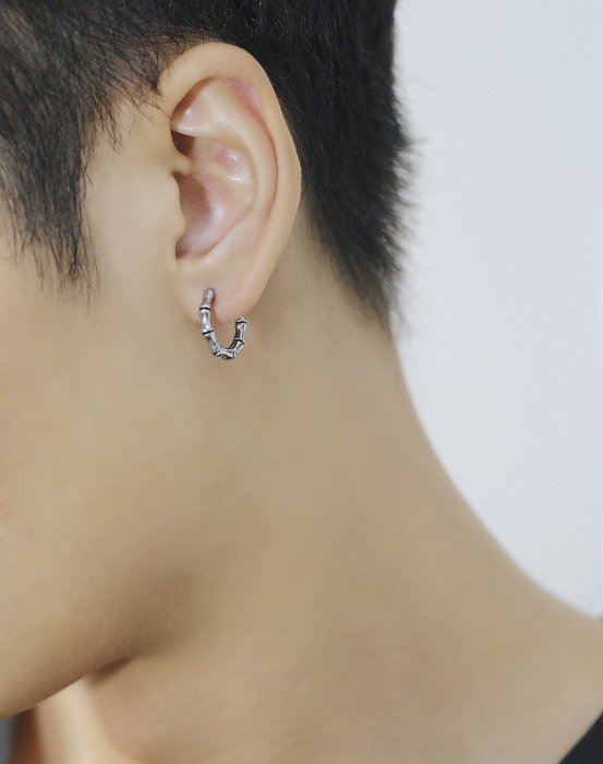 Cercei inox rotunzi Hip Hop [12]