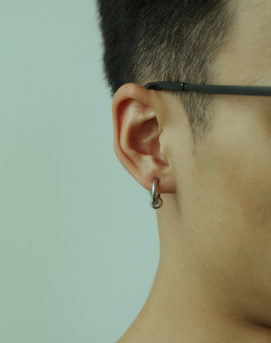 Cercei inox rotunzi Hip Hop [12]