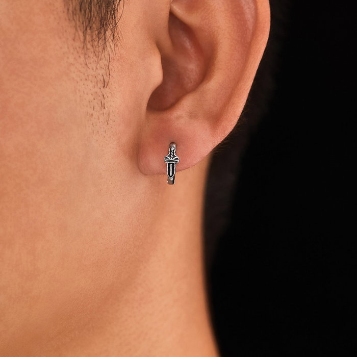 Cercei inox sabie [6]