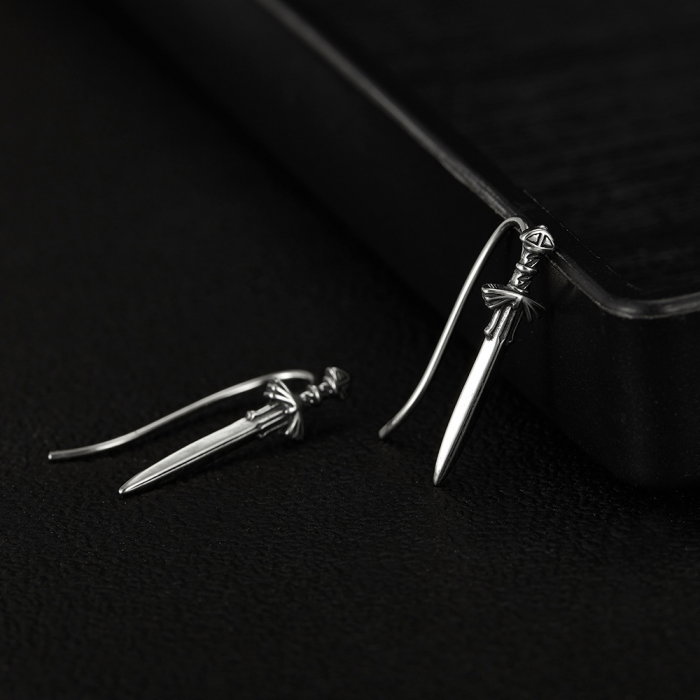 Cercei inox sabie [2]