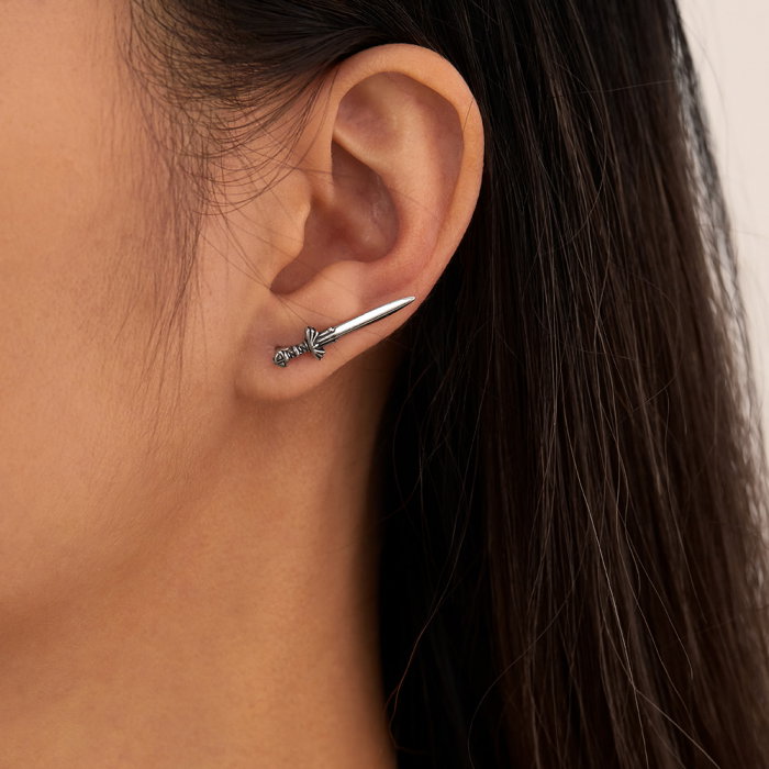 Cercei inox sabie [4]