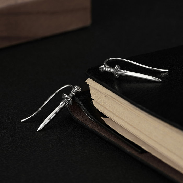 Cercei inox sabie [3]