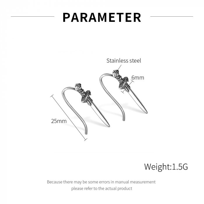 Cercei inox sabie [13]