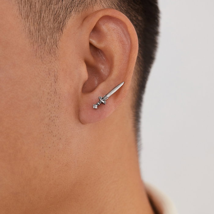 Cercei inox sabie [11]