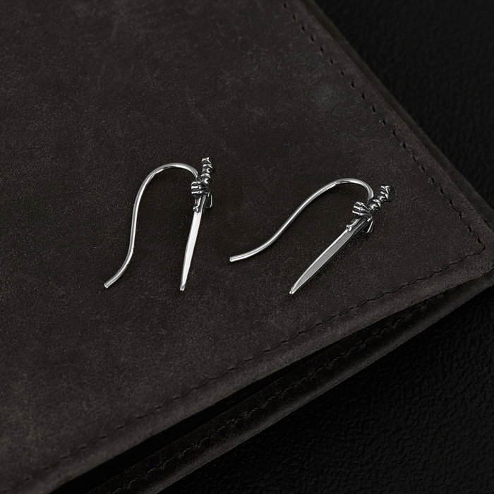 Cercei inox sabie [7]