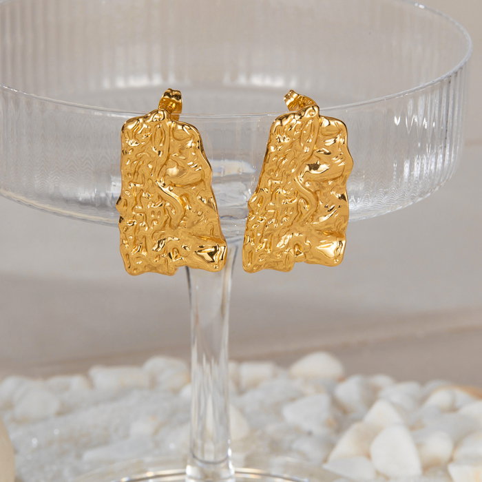 Cercei inox scoarta de copac [14]