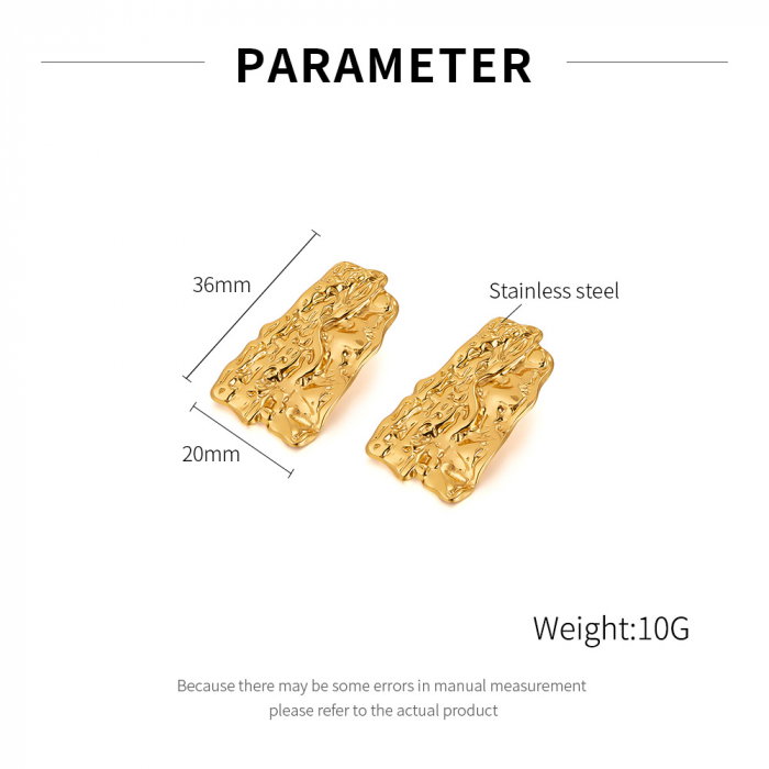 Cercei inox scoarta de copac [13]
