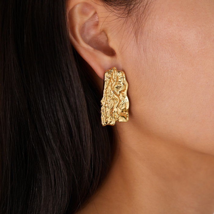 Cercei inox scoarta de copac [12]