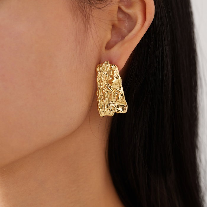 Cercei inox scoarta de copac [11]