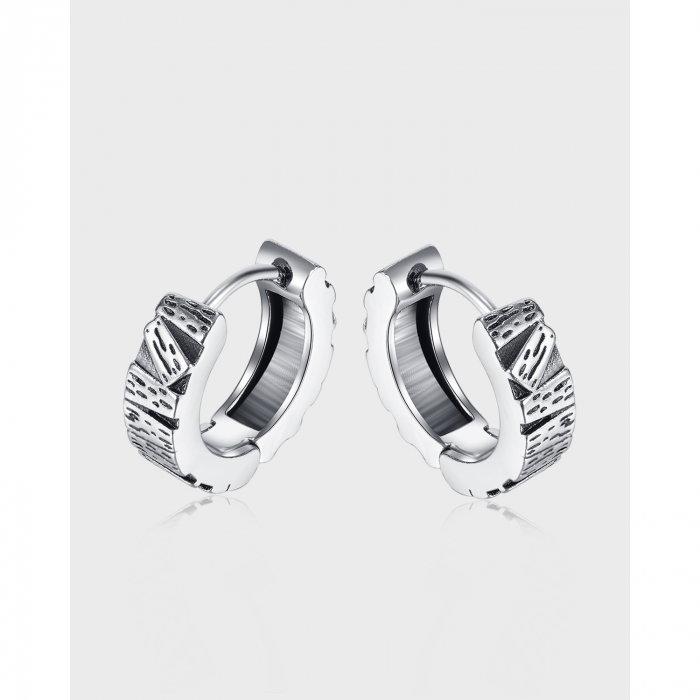 Cercei inox scoarta de copac [2]