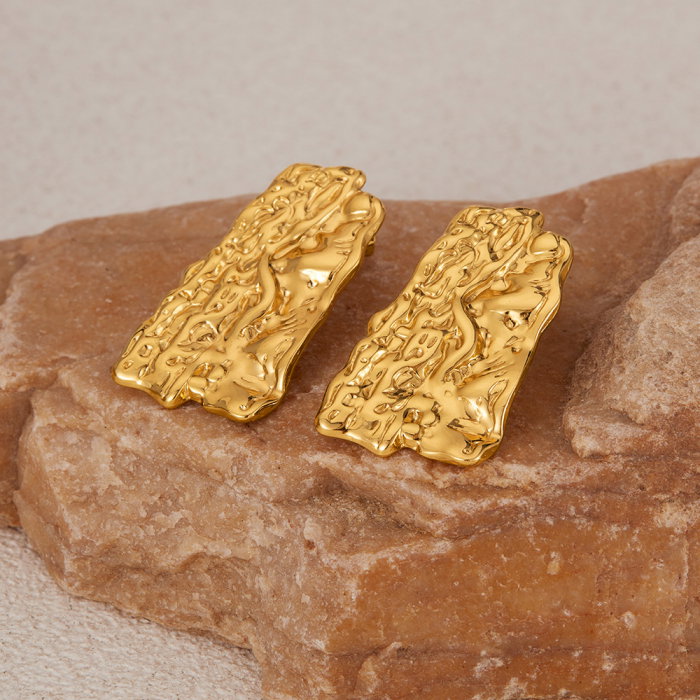 Cercei inox scoarta de copac [7]