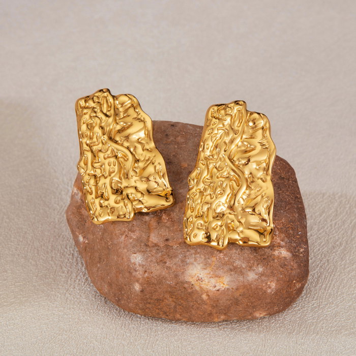 Cercei inox scoarta de copac [10]