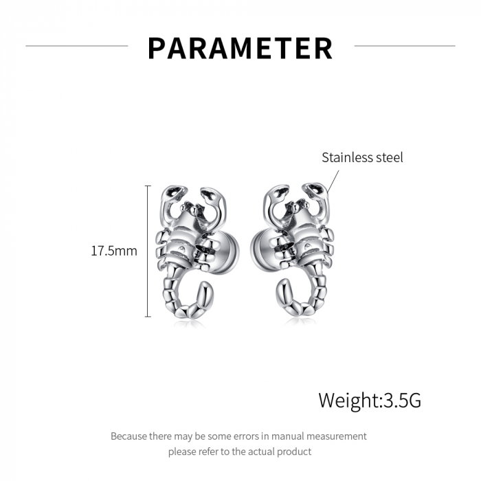 Cercei inox scorpion [5]