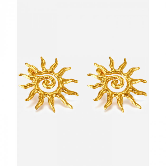 Cercei inox spirala soarelui [8]